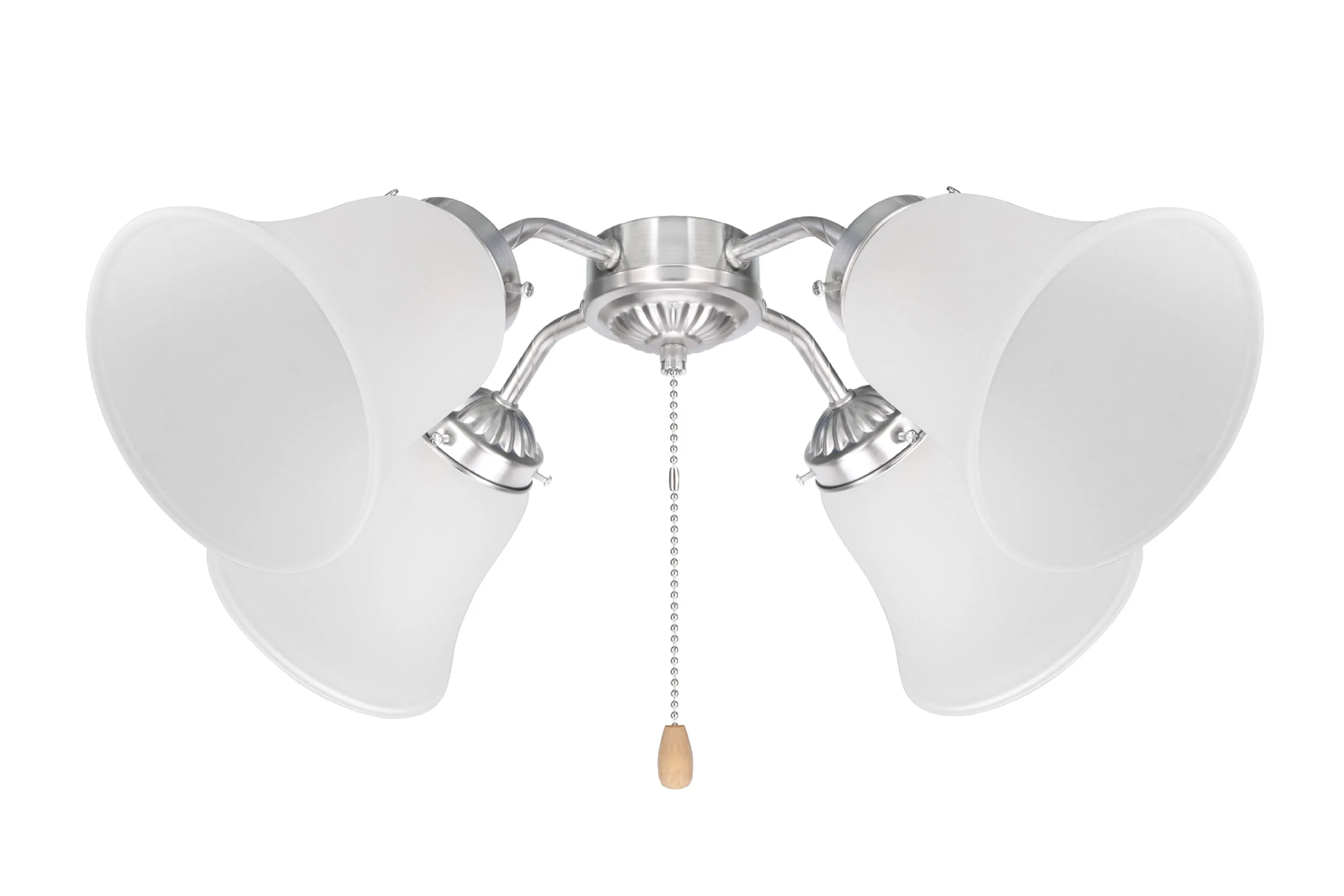 # 23046-4 Transitional Style Bell Shaped Frosted Replacement Glass Shade, 2-1/8" Fitter Size, 4-5/8" high x 4-3/4" diameter, 4 Pack