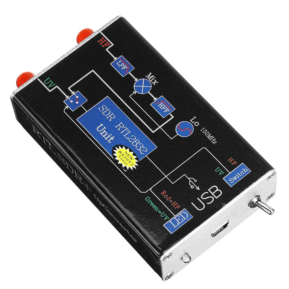 100KHz-1.7GHz Full Band RTL.SDR   UpConverter Wide SDR Receiver DBM HF UHF VHF Radio Ham Software Defined Radio