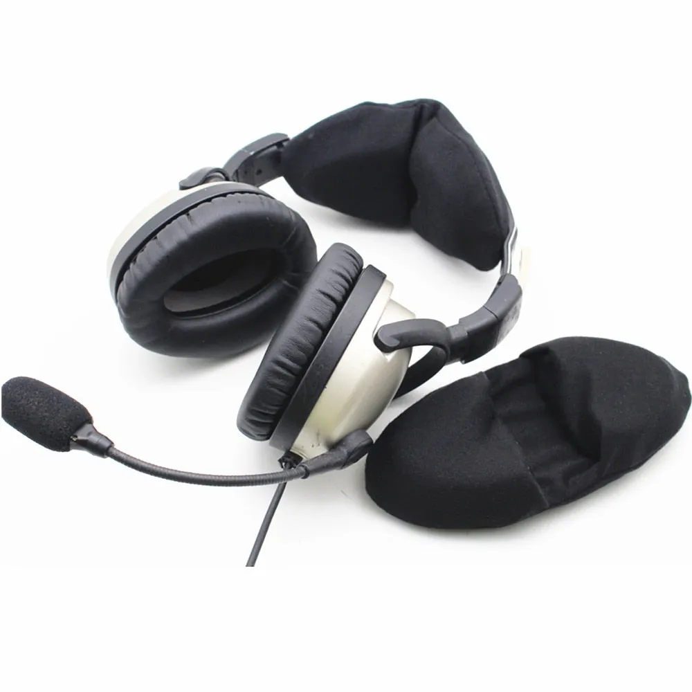 2 packs SuperSoft Double Foam Head Pad Headband Cushions for David Clark H10, Rugged, Avcomm, Zulu ,Faro Pilot Aviation Headset