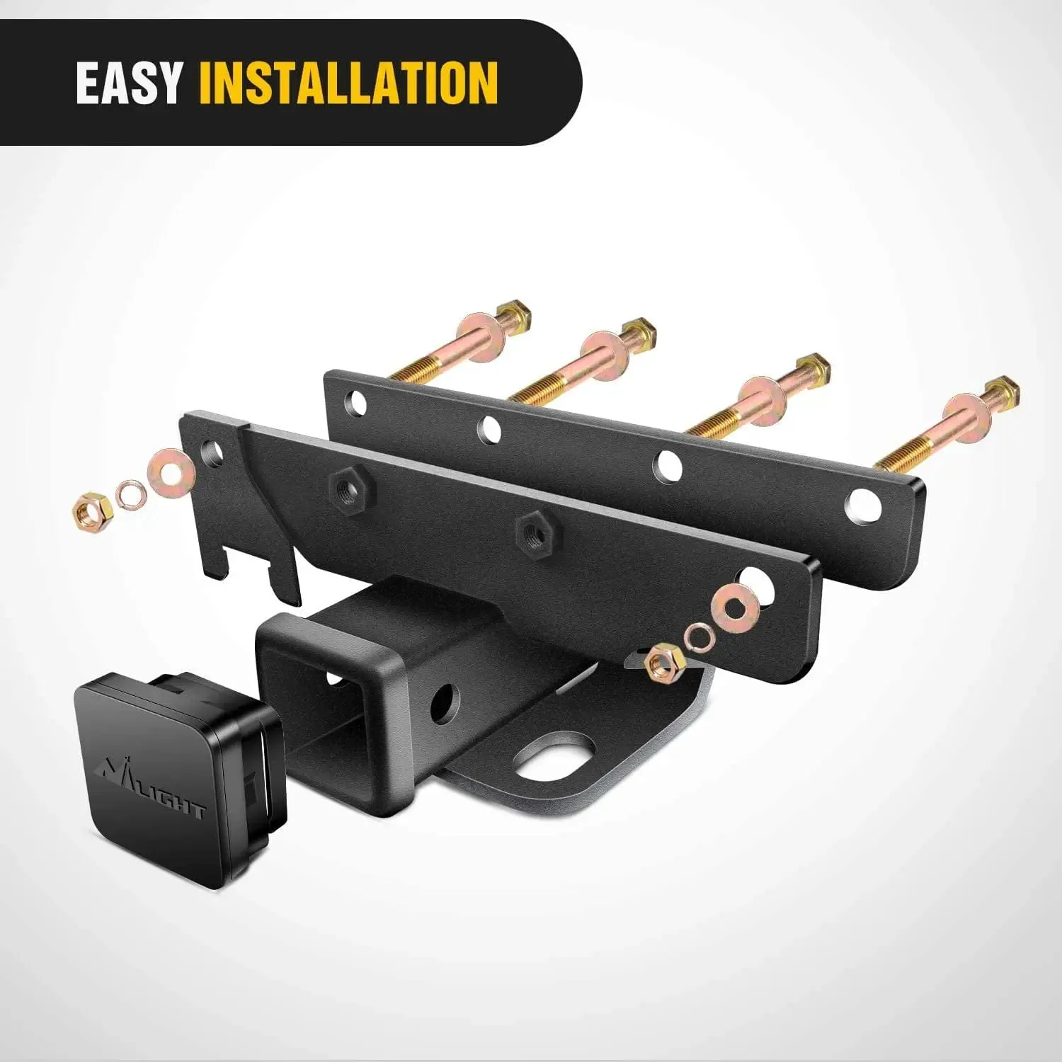 2018-2024 Jeep Wrangler JL JLU 4Door 2Door Unlimited 2 Inch Rear Bumper Tow Trailer Hitch