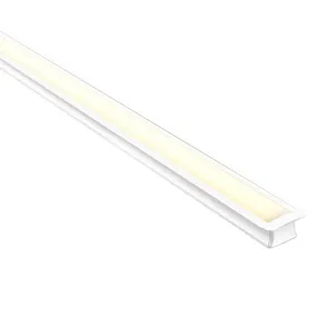 25mm x 16mm White Deep Square Winged Aluminium LED Profile Havit Lighting - HV9695-2515-WHT
