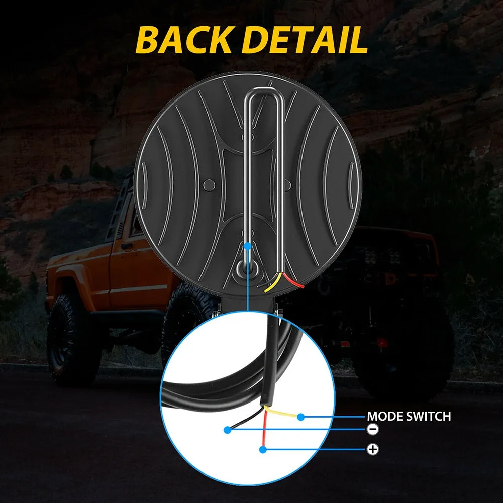 2pcs Car Led Work Light  Bar Mini Round 63w Dual Color Waterproof