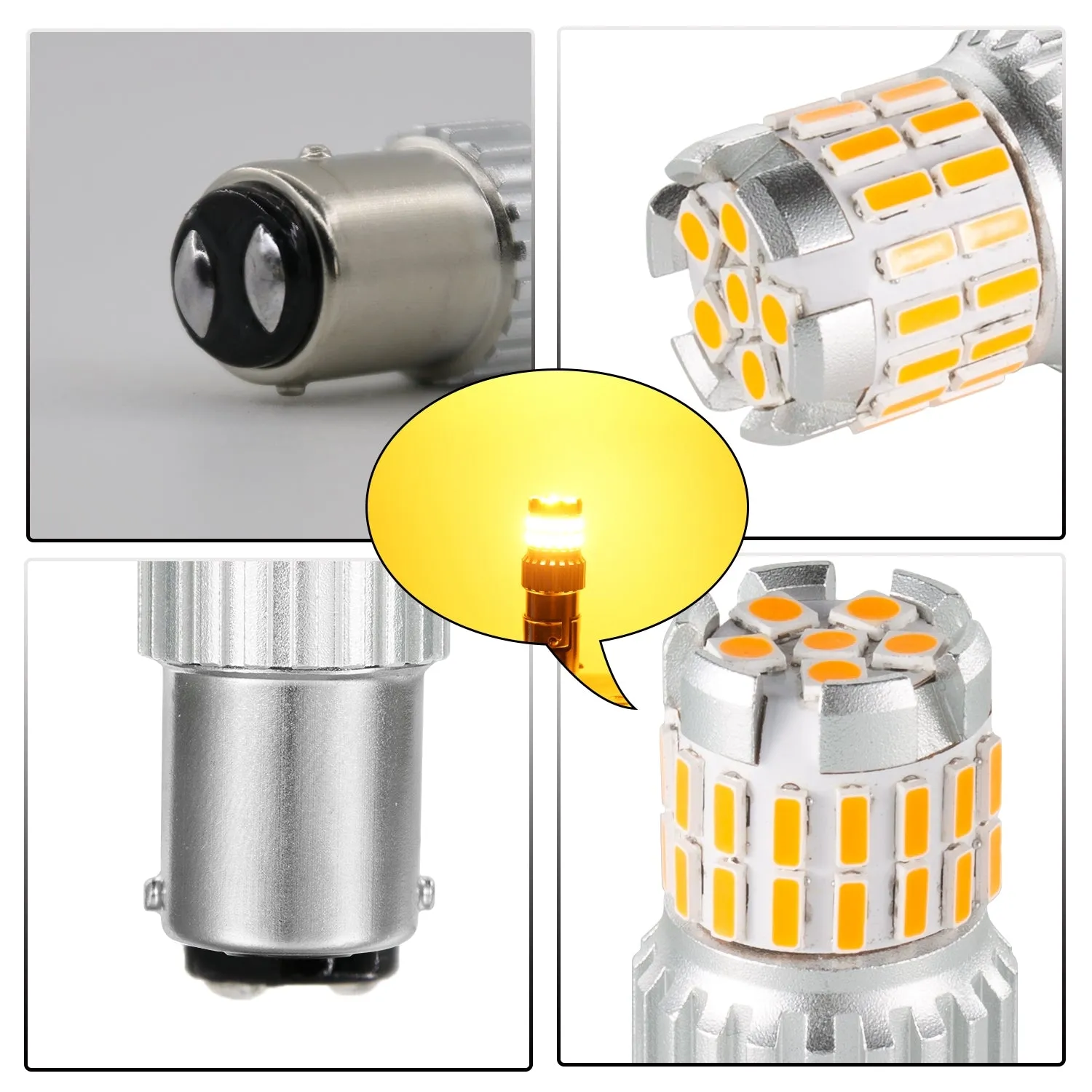 2pcs Fast Heat Disspation Aluminum LED Bulb for Drviaion