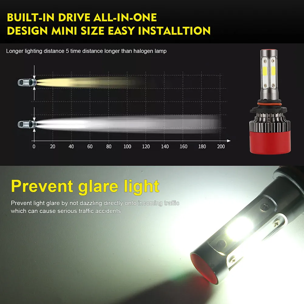 2PCS H4 H7 H11 9005/9006 LED Headlight Bulb 280W 28000LM DOB