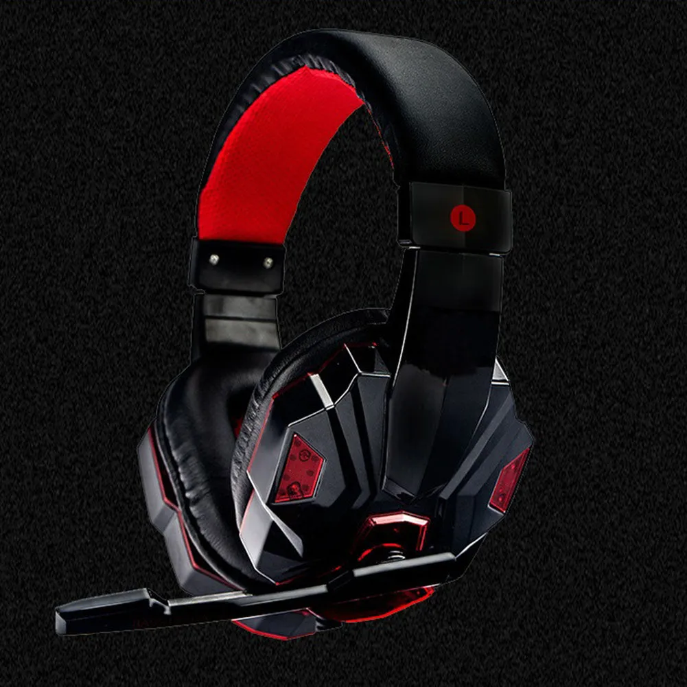 3.5mm Earphone Gaming Headset Stereo with Microphone LED