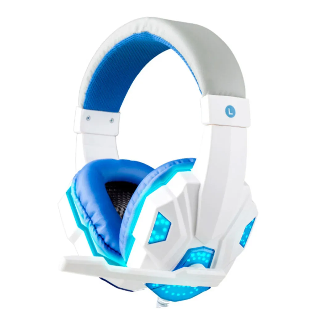 3.5mm Earphone Gaming Headset Stereo with Microphone LED