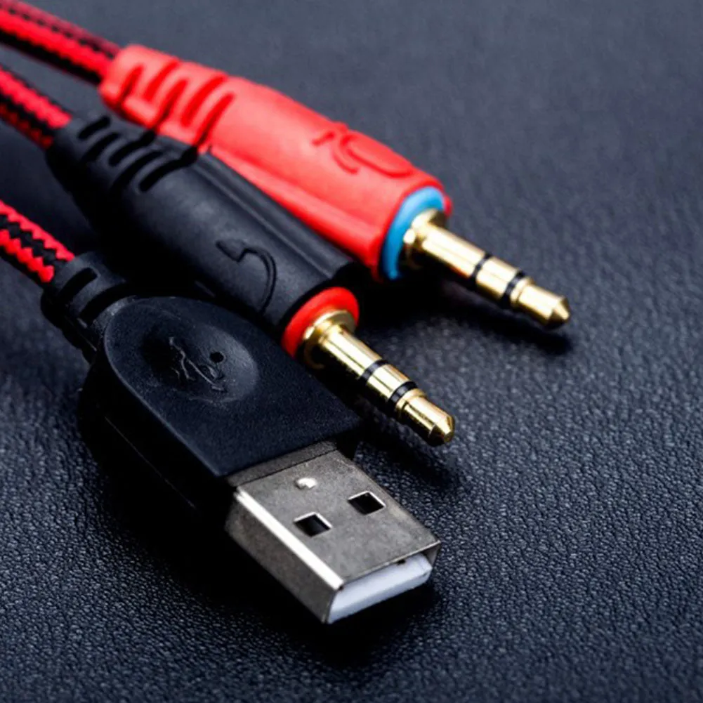 3.5mm Earphone Gaming Headset Stereo with Microphone LED