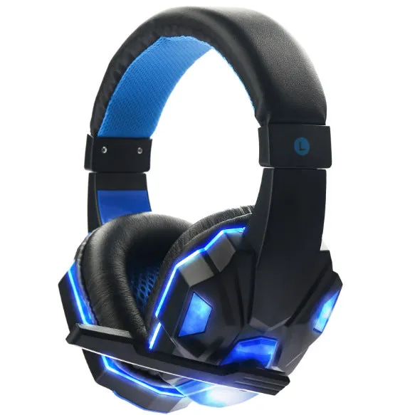 3.5mm Earphone Gaming Headset Stereo with Microphone LED