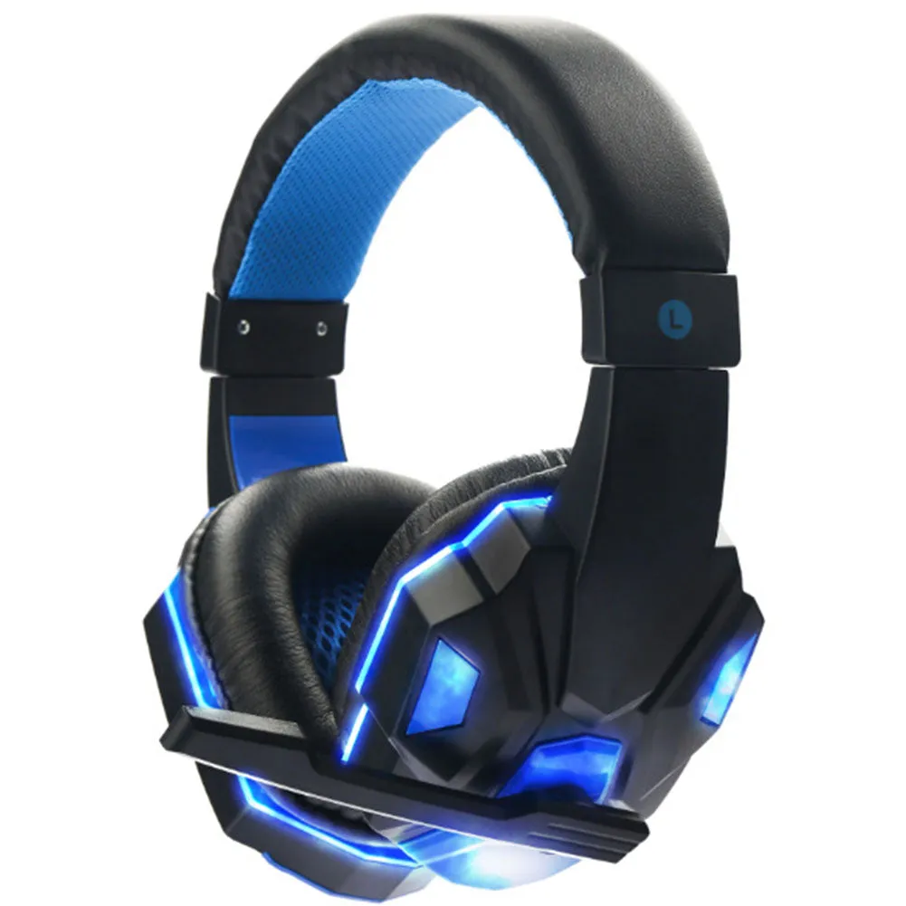 3.5mm Earphone Gaming Headset Stereo with Microphone LED