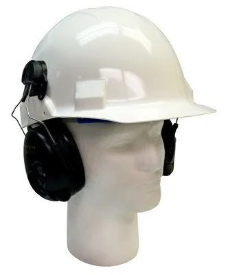 3M PELTOR Tactical Pro Communications Headset MT15H7P3E SV, Hard Hat Attach, 1 ea/cs