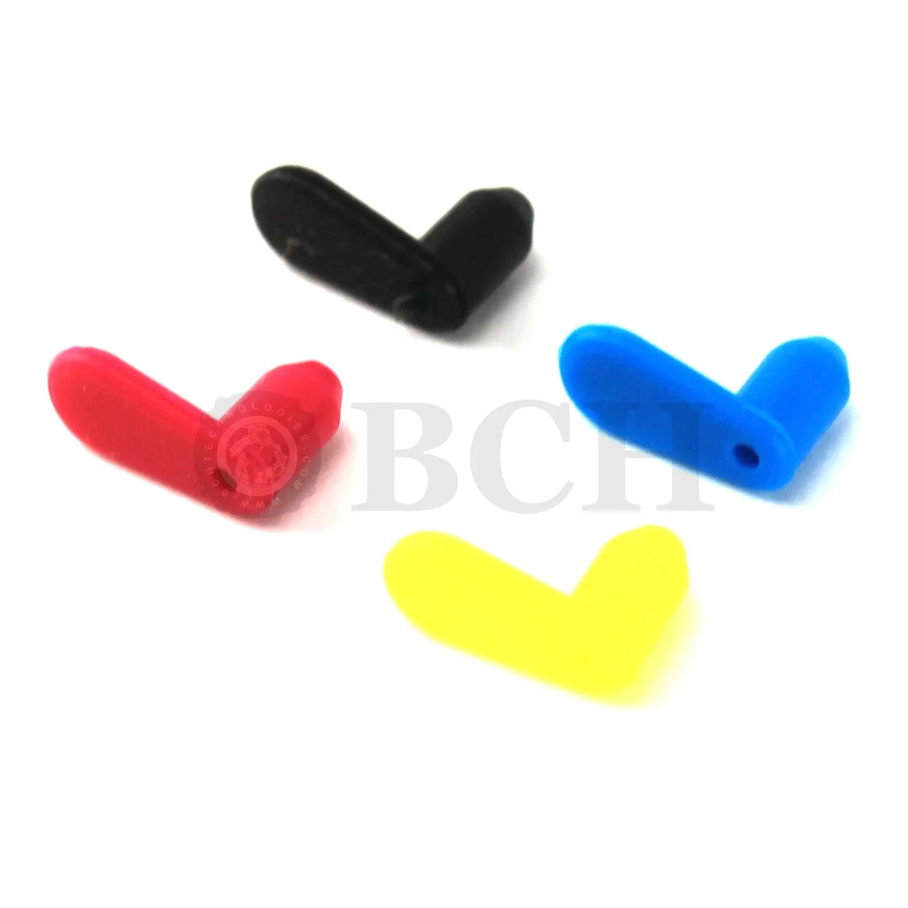 4 Color 4 mm L Silicone Plugs for Ink Refill HP 88 564 920 940 950 932 XL (4 PCS)