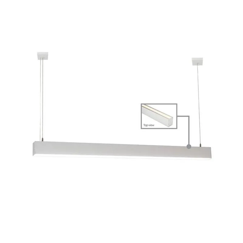 60mm x 80mm Square Up and Down Suspended Aluminium Profile IP20 in Silver/Black/White Havit Commercial