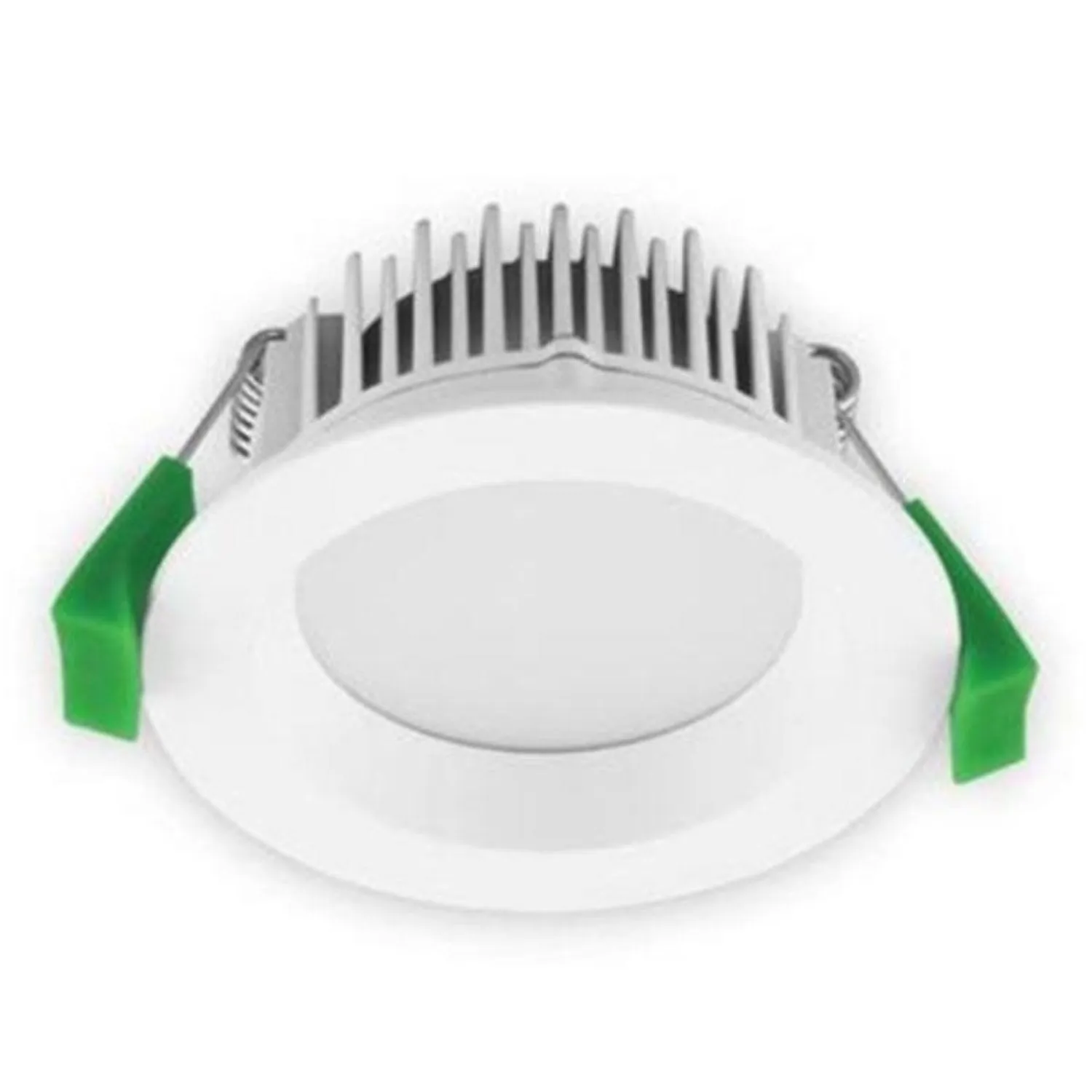 70mm Cutout Deco-8 Trio LED Downlight 8w CCT in White or Aluminium