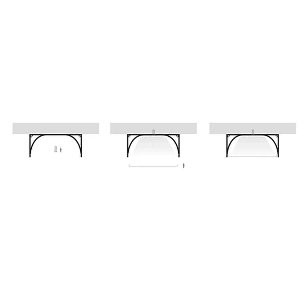 80mm x 35mm Silver Square Aluminium LED Profile Havit Lighting - HV9693-8035