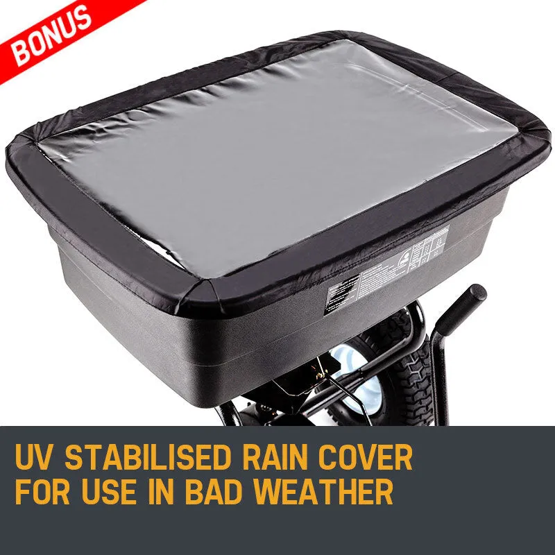 90kg Poly Tow-Behind Broadcast Spreader with Impeller - Plantcraft