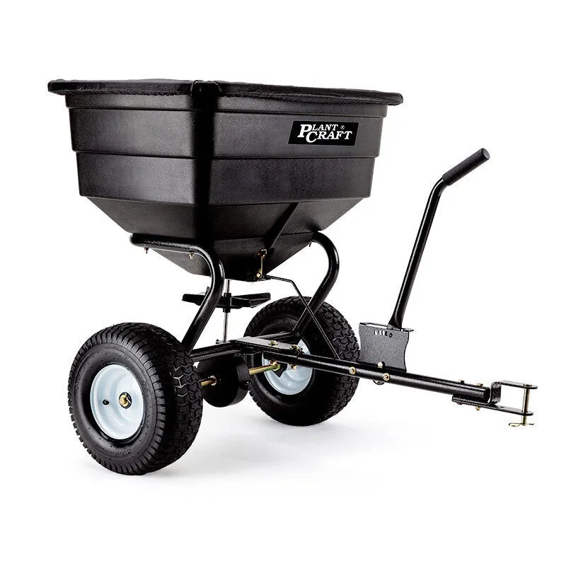 90kg Poly Tow-Behind Broadcast Spreader with Impeller - Plantcraft