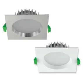 90mm LED Downlight 13w White or Silver CCT 20425/20427 Domus Lighting