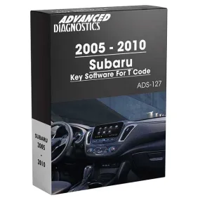 Advanced Diagnostics - ADS127 - 2005-2010 - Subaru Key Software For T Code - Category B