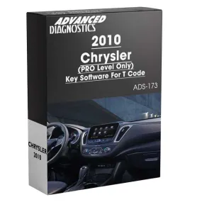 Advanced Diagnostics - ADS173 - 2010 - Chrysler Key Software For T Code - PRO Level Only - Category B