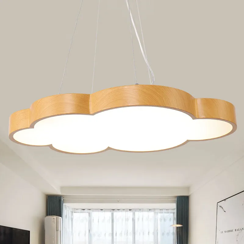 Alterf - Slim Kids Slim Cloud Pendant Light Acrylic Hanging Light in Beige for Game Room