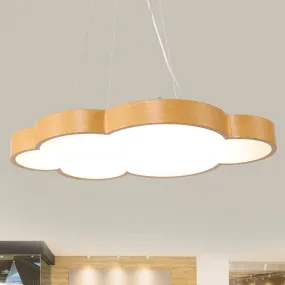 Alterf - Slim Kids Slim Cloud Pendant Light Acrylic Hanging Light in Beige for Game Room