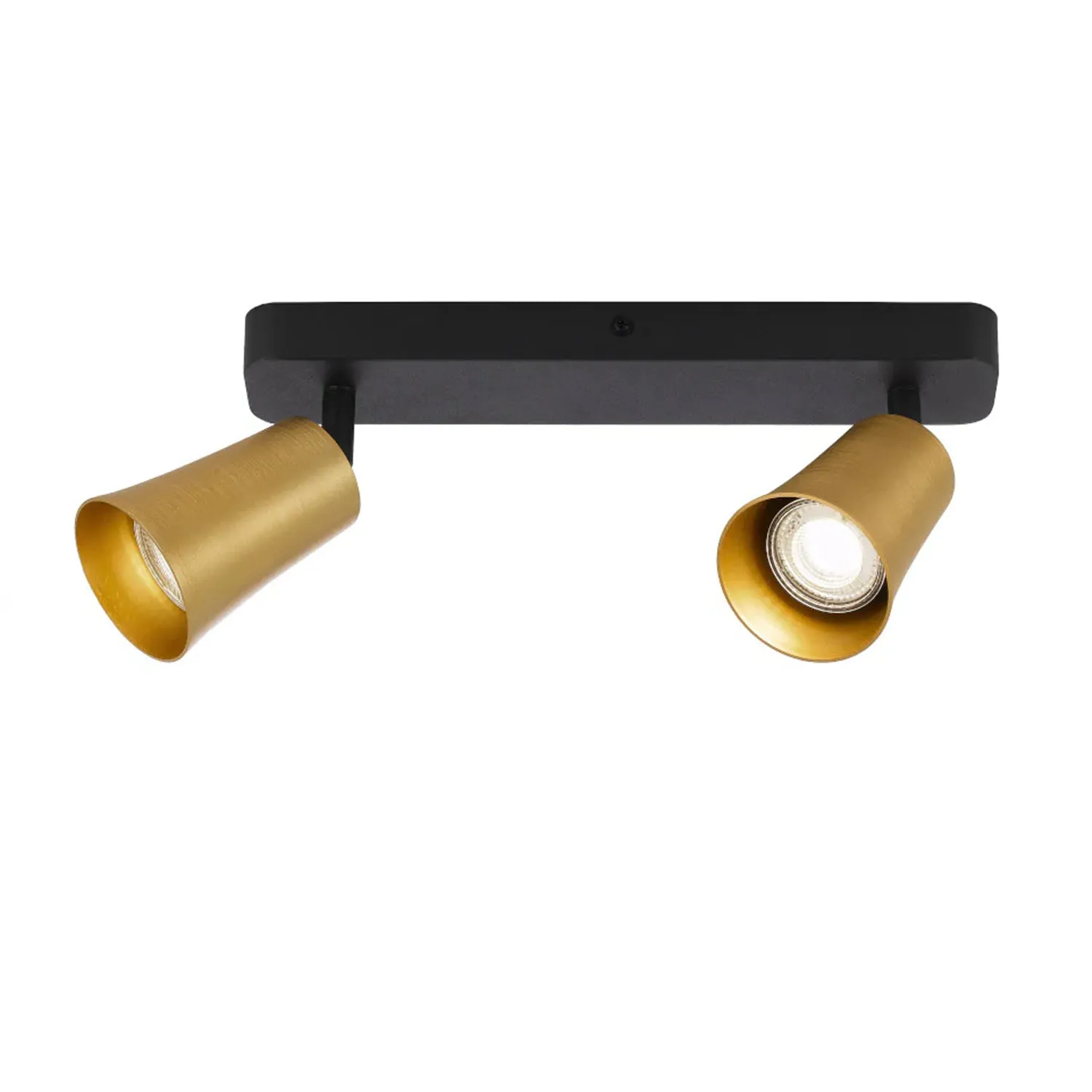 Alvey LED Spot Light Bar 2Lt in Black, Gold Brushed Black or White