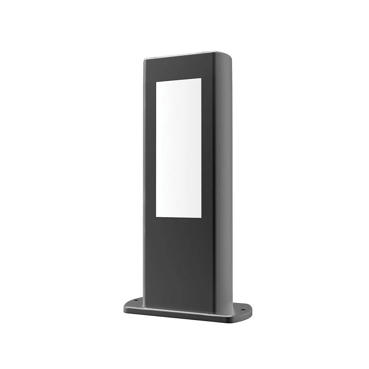 Amun Exterior LED Bollard Rectangular in Black