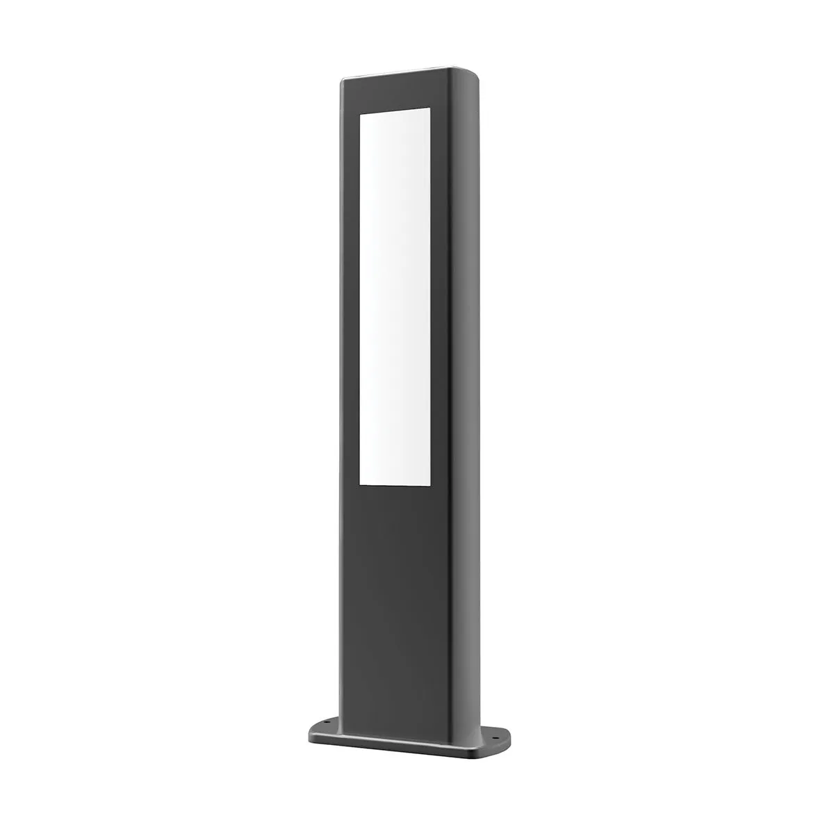 Amun Exterior LED Bollard Rectangular in Black