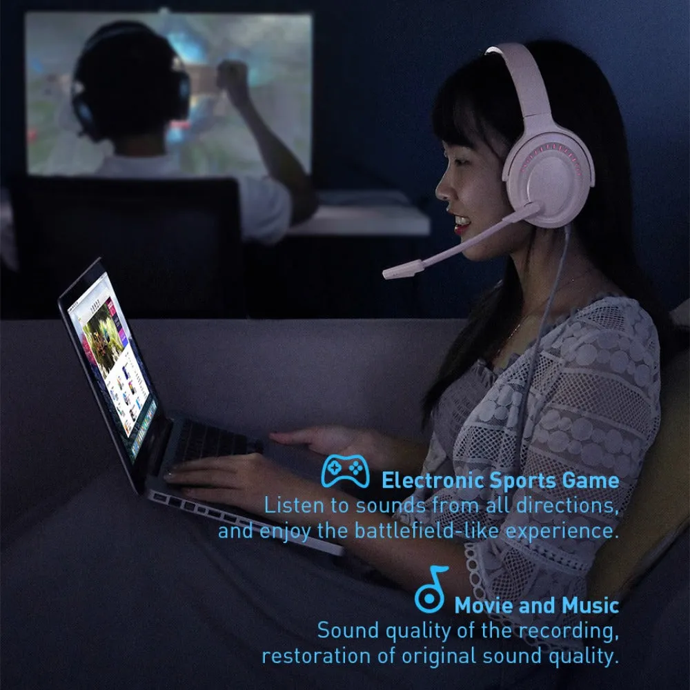 Baseus GAMO Immersive Virtual 3D Gaming Headset Headphones USB   Type C for PC and mobile
