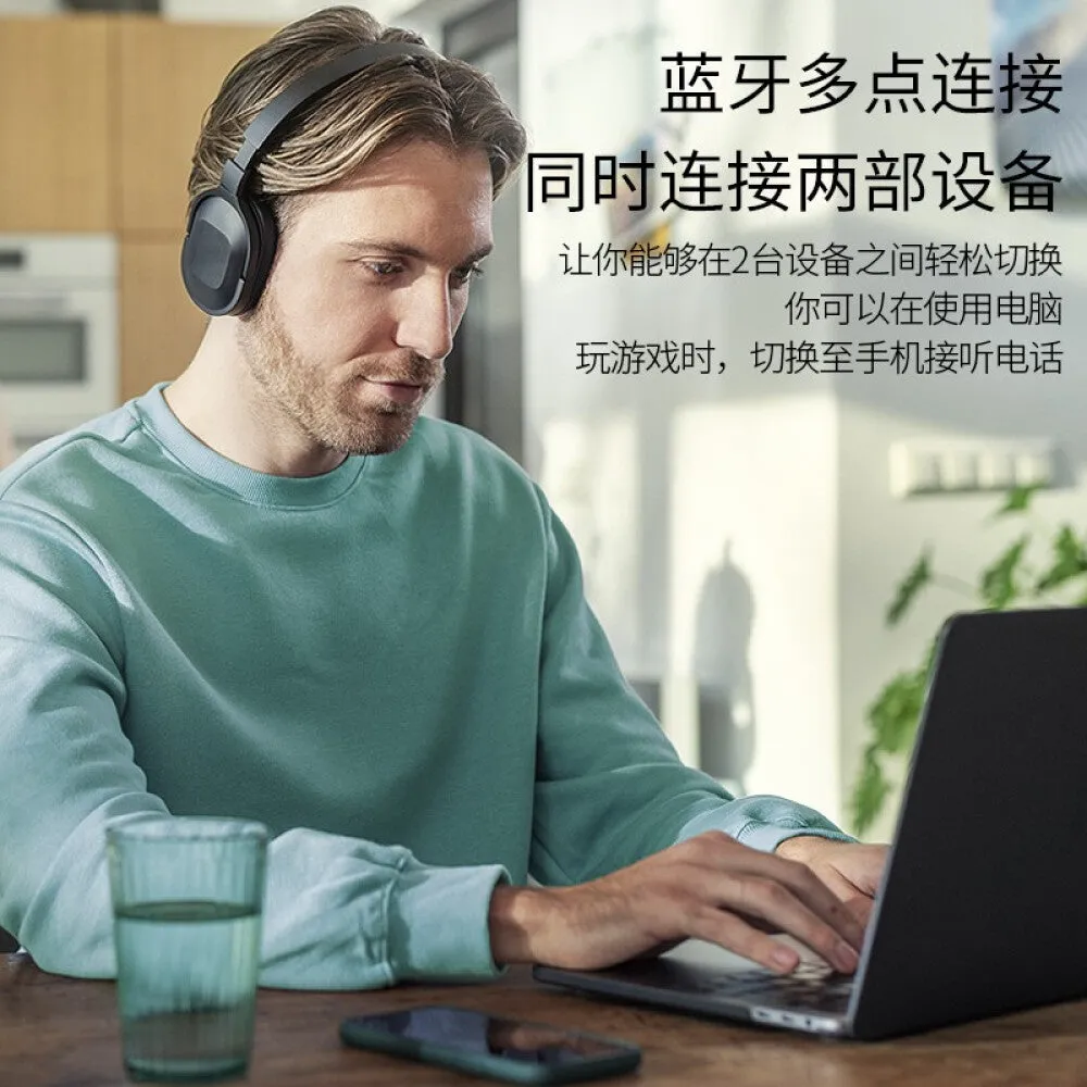 Bluetooth gaming headset Philips TAH6506 with noise reduction, black