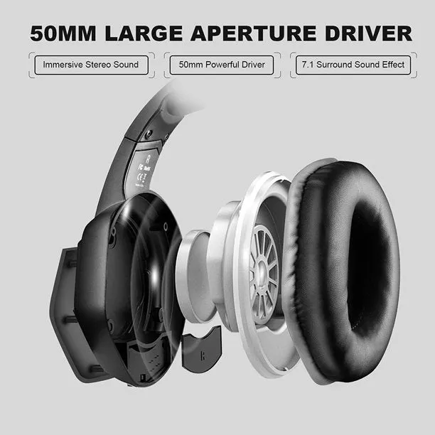 BOLT AXTION Gaming Headset, Computer Headphones with Noise Canceling Mic & RGB