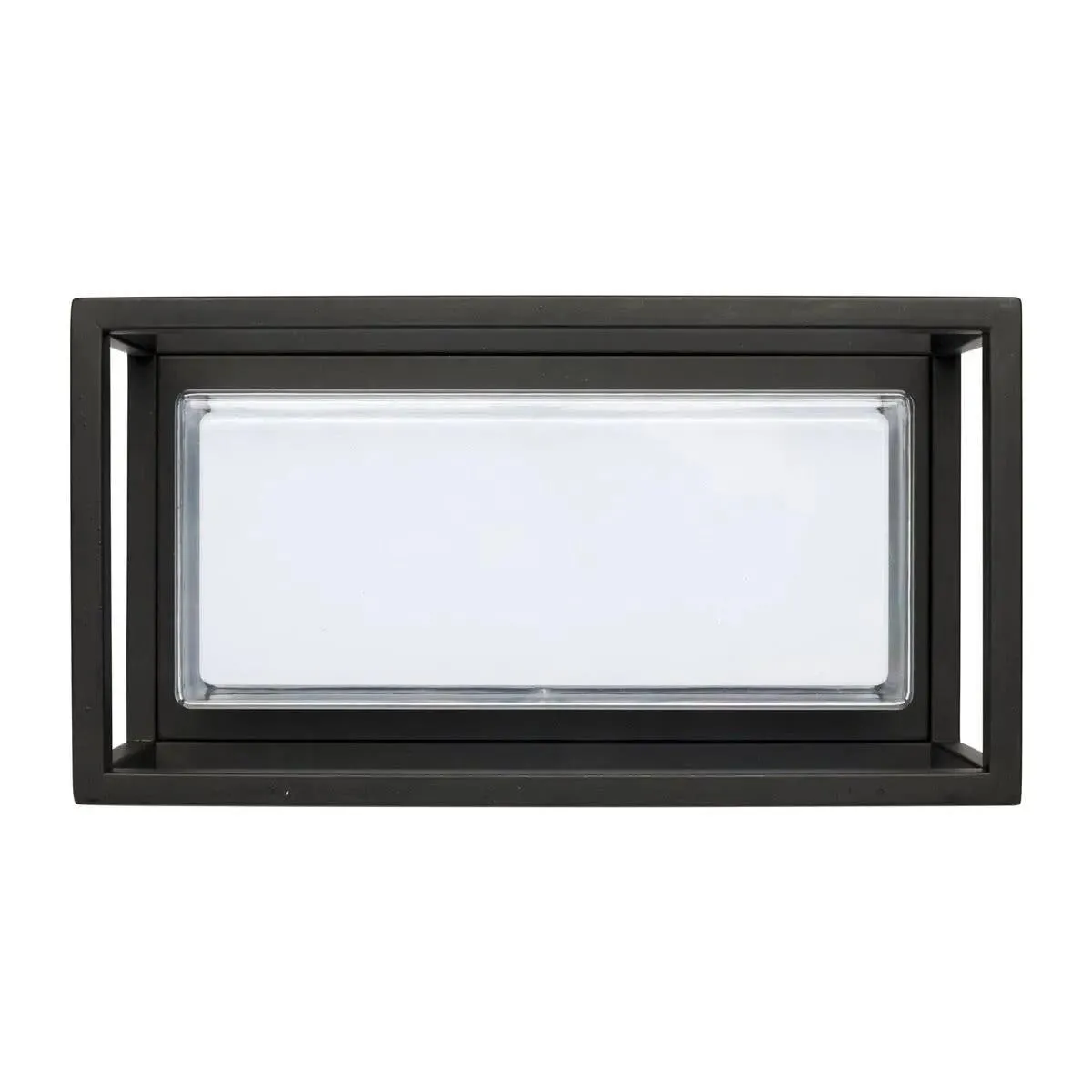 Bolton Wall Light Exterior Rectangle in Black