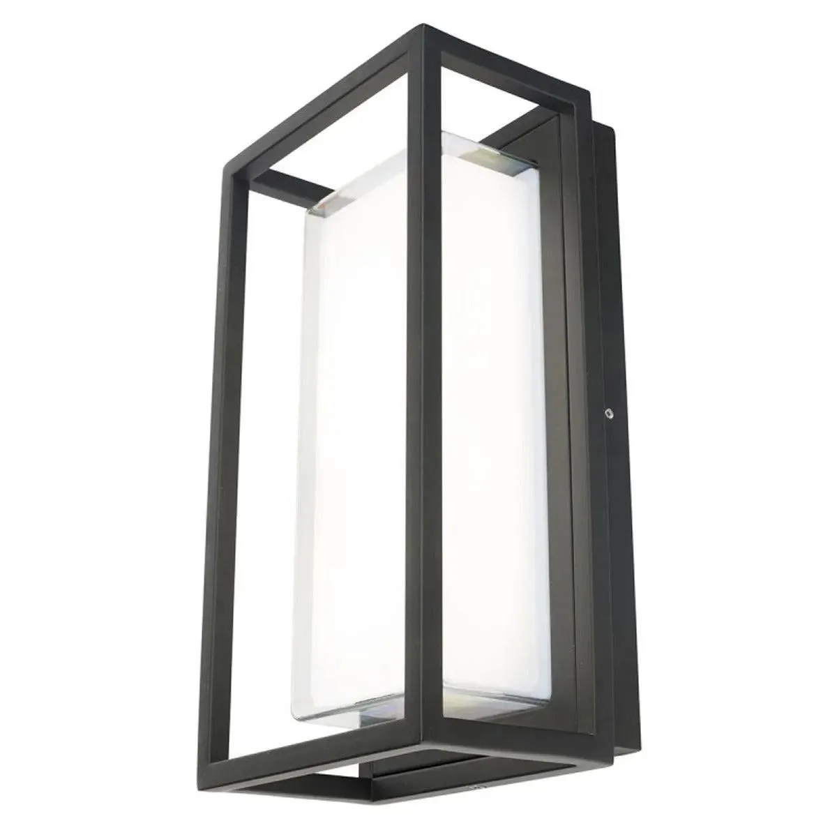 Bolton Wall Light Exterior Rectangle in Black
