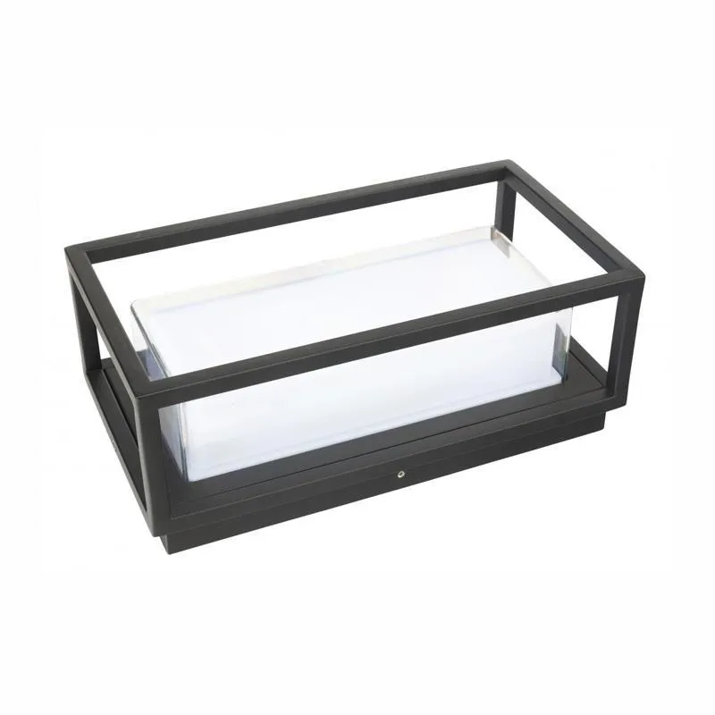 Bolton Wall Light Exterior Rectangle in Black