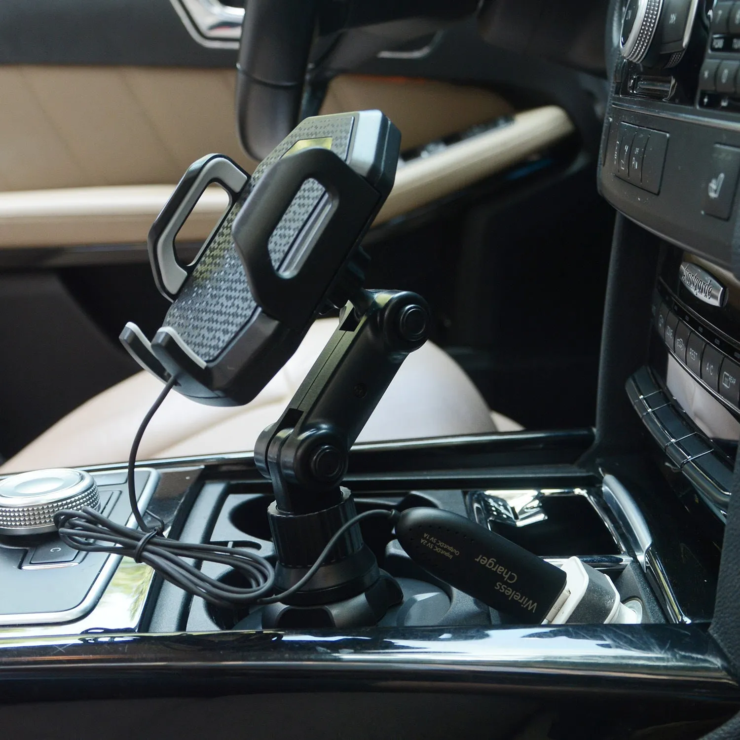 Car Mobile Phone Holder Wireless Charging Water Cup Holder Phone