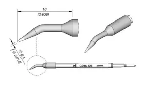 Cartridge Bent Ø 0.4 S3-10PK