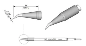 Cartridge Bent Ø 0.4 S4-10PK