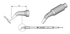 Cartridge Bent 1.8 x 0.8-10PK