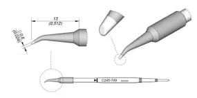 Cartridge Bent Bevel Ø 0.6 S2-10PK