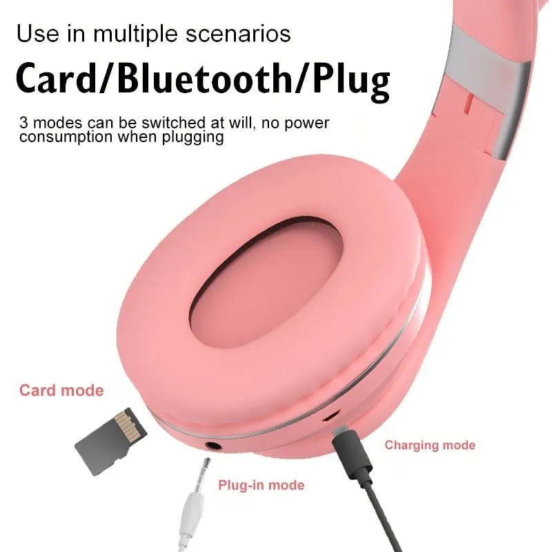 Cat Ears Bluetooth Headphone