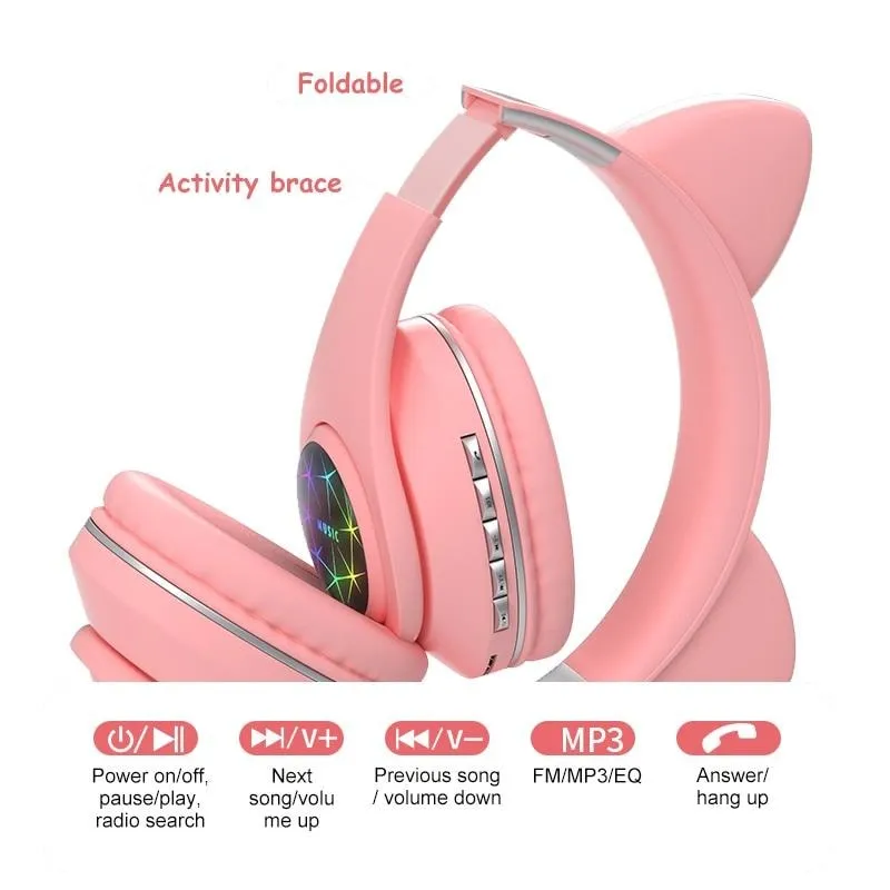 Cat Ears Bluetooth Headphone