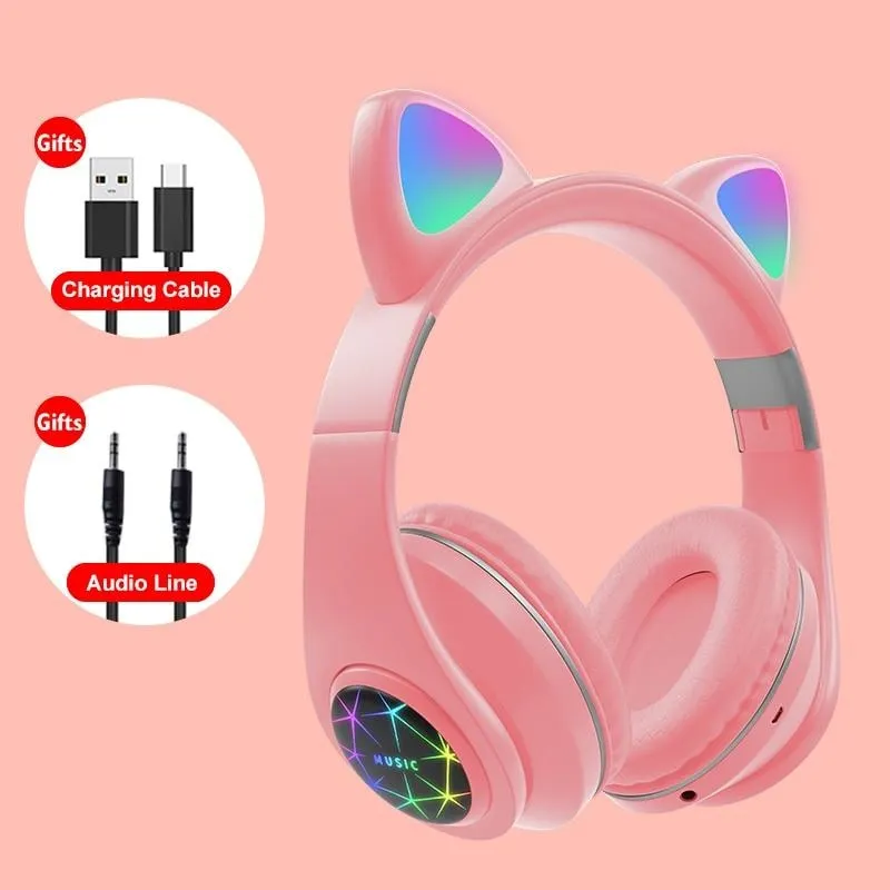 Cat Ears Bluetooth Headphone