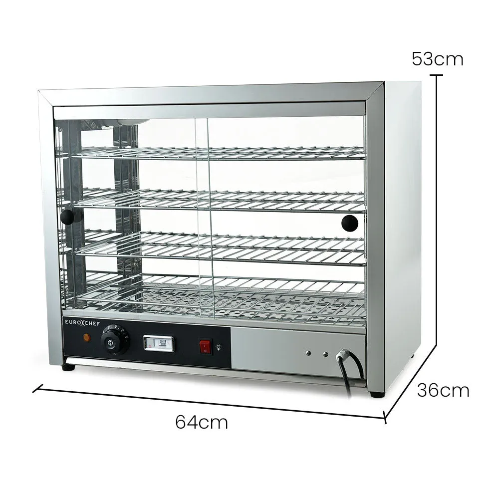Commercial 4-Tier Food Warmer, Adjustable Temp, Stainless, Eurochef