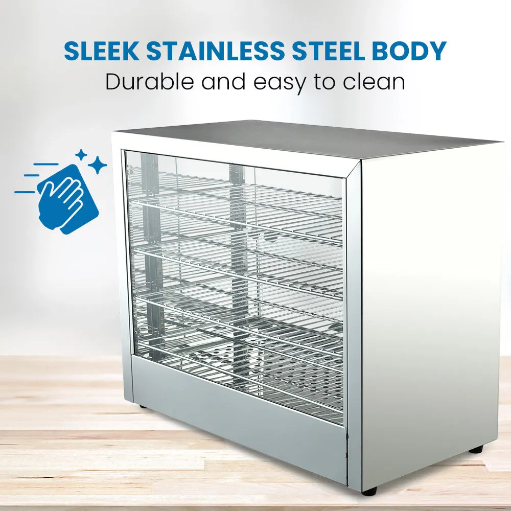 Commercial 4-Tier Food Warmer, Adjustable Temp, Stainless, Eurochef