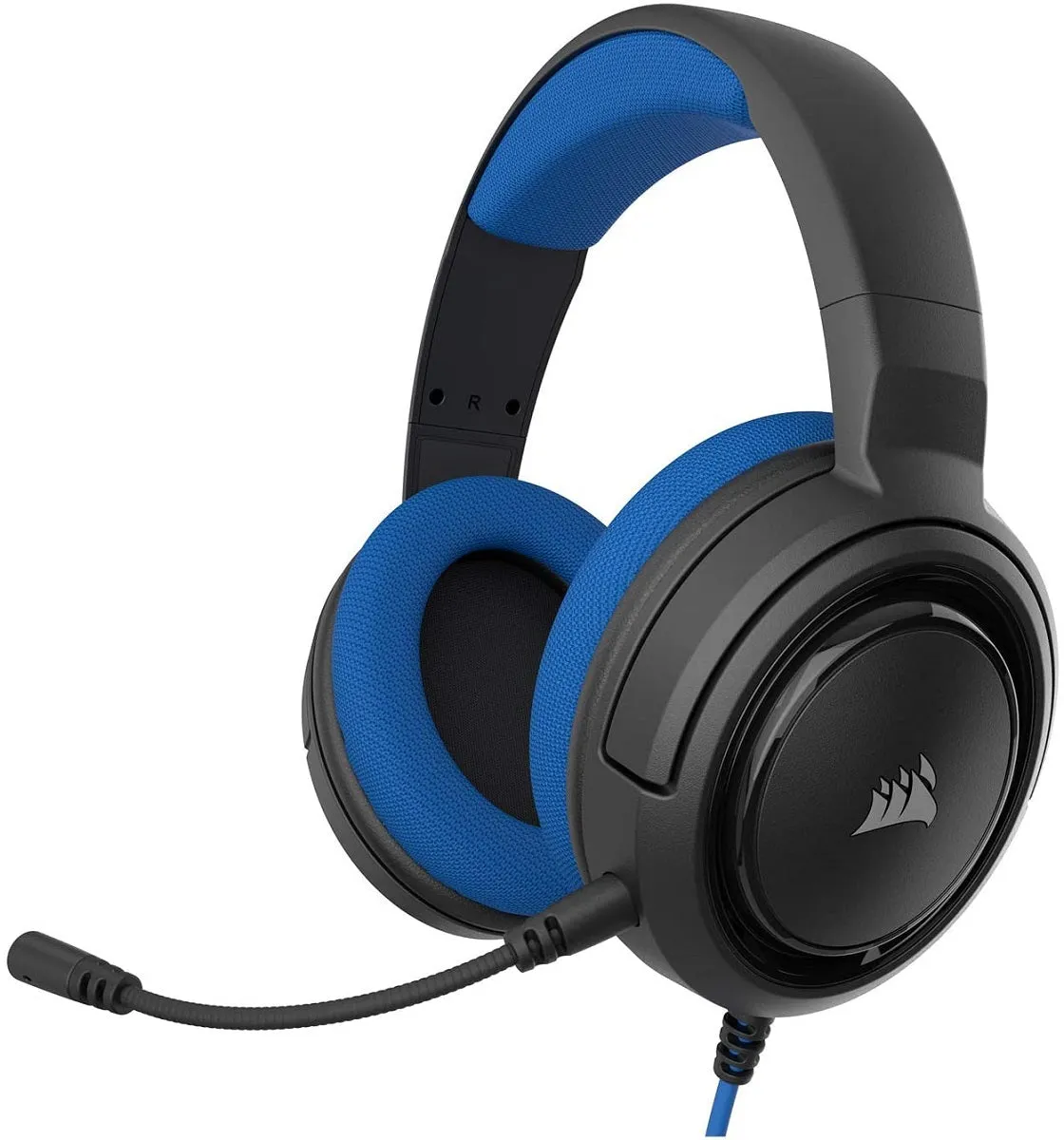 Corsair Headset HS35 - Stereo Gaming Headset - Memory Foam Earcups - Headphones Designed for Playstation 4 (PS4) and Mobile – Blue