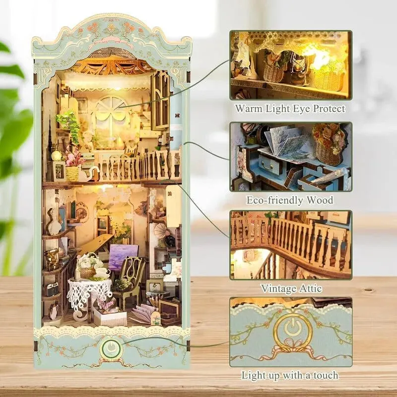 Countryside Diary: Garden Diorama Wooden LED Book Nook DIY Kit