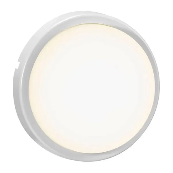 Cuba Energy LED Outdoor Wall Light Round 6.5w in White