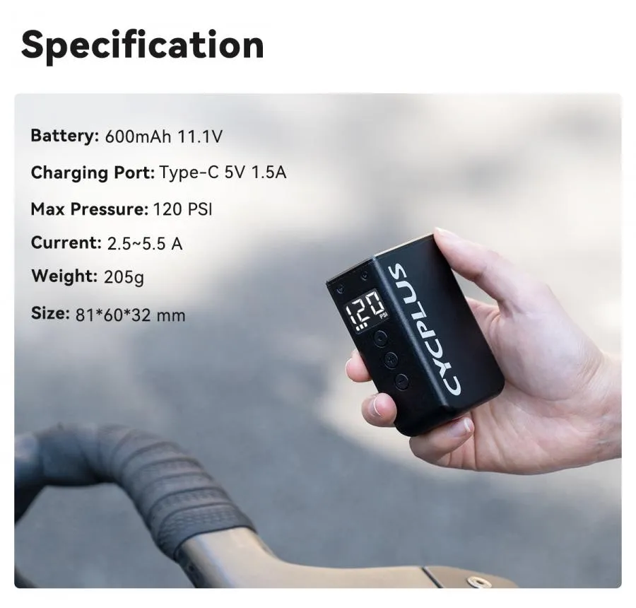 Cycplus AS2 Pro Max Mini Electric Air Pump
