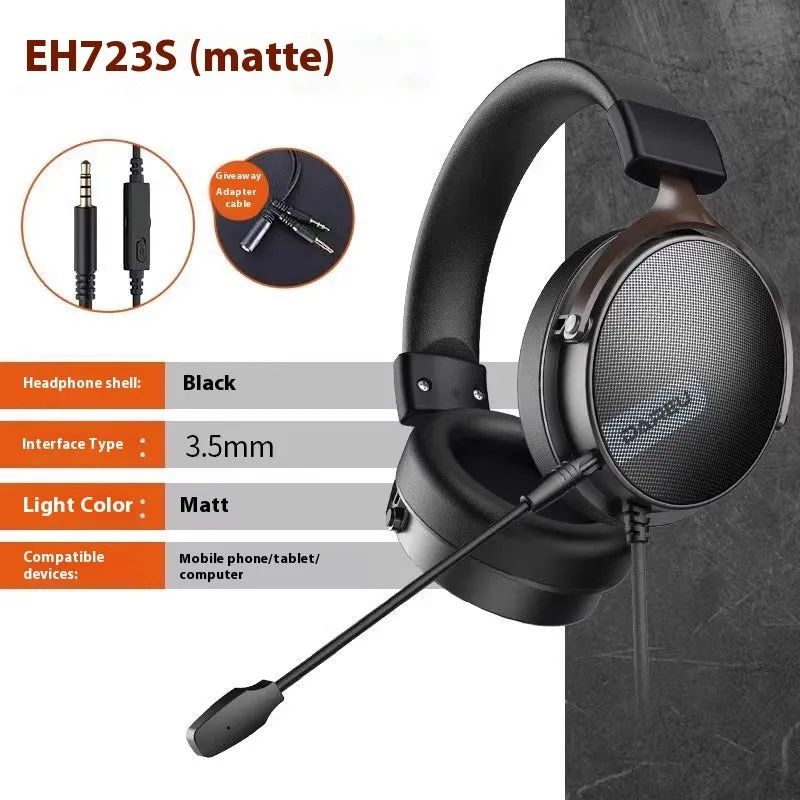 DAREU Wired Gaming Headset | Noise-Canceling, RGB Lighting | PC & Laptop Compatible