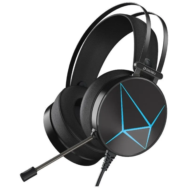 DAREU Wired Gaming Headset | Noise-Canceling, RGB Lighting | PC & Laptop Compatible